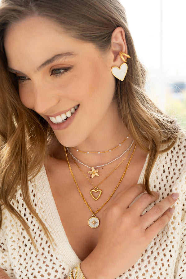 Set Collar Amor de Mamá + Aretes