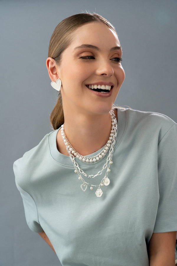 Collar Multicharms Significados para Mamá + Aretes