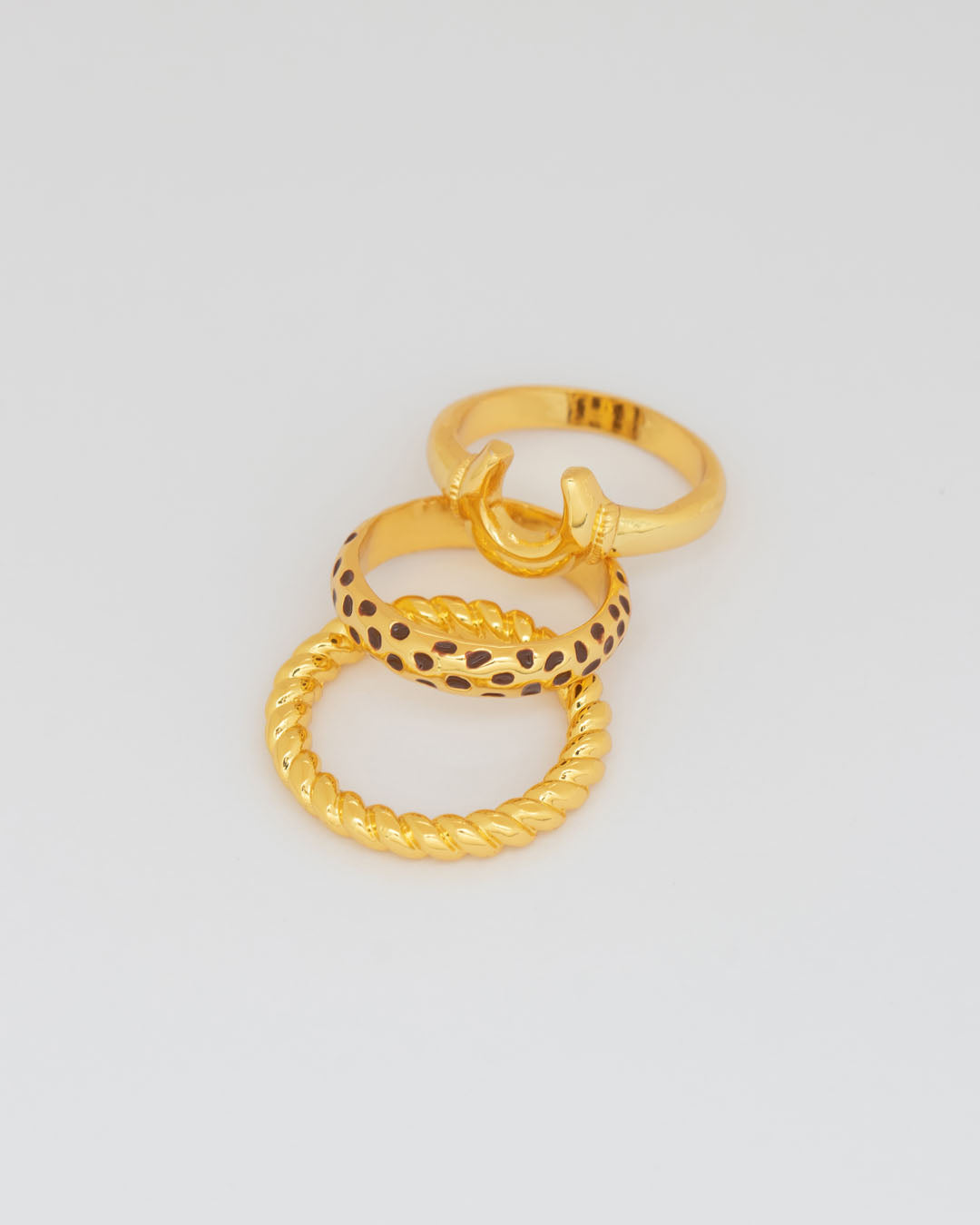 Set x 3 Anillos Animal Print