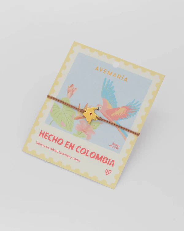 Pulsera mapa de Colombia