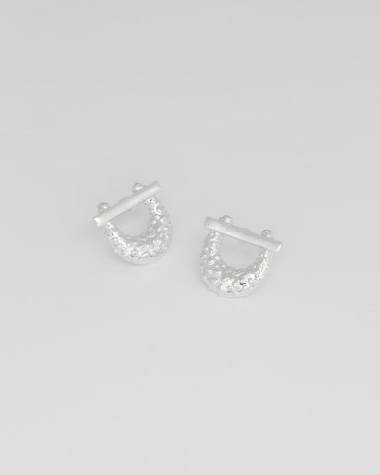 Arete Herradura Animal Print