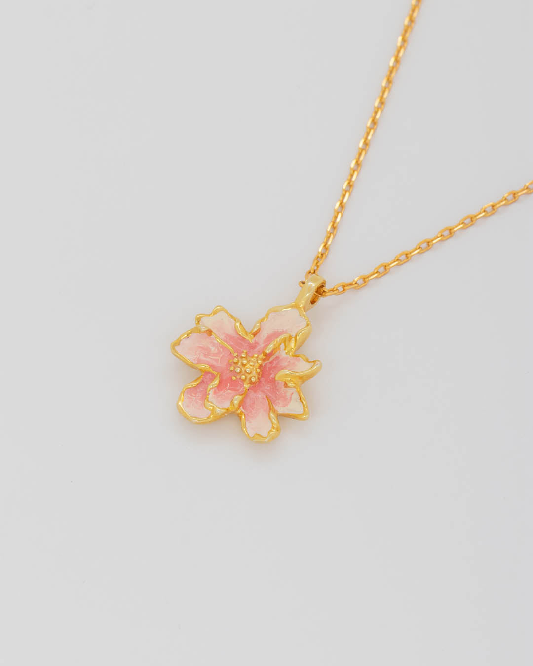 Collar Maxi Flor Rosa