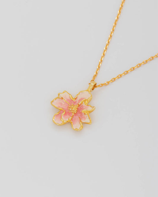 Collar Maxi Flor Rosa