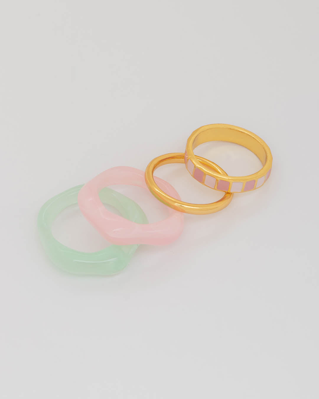 Set X4 Anillos Tablero De Colores