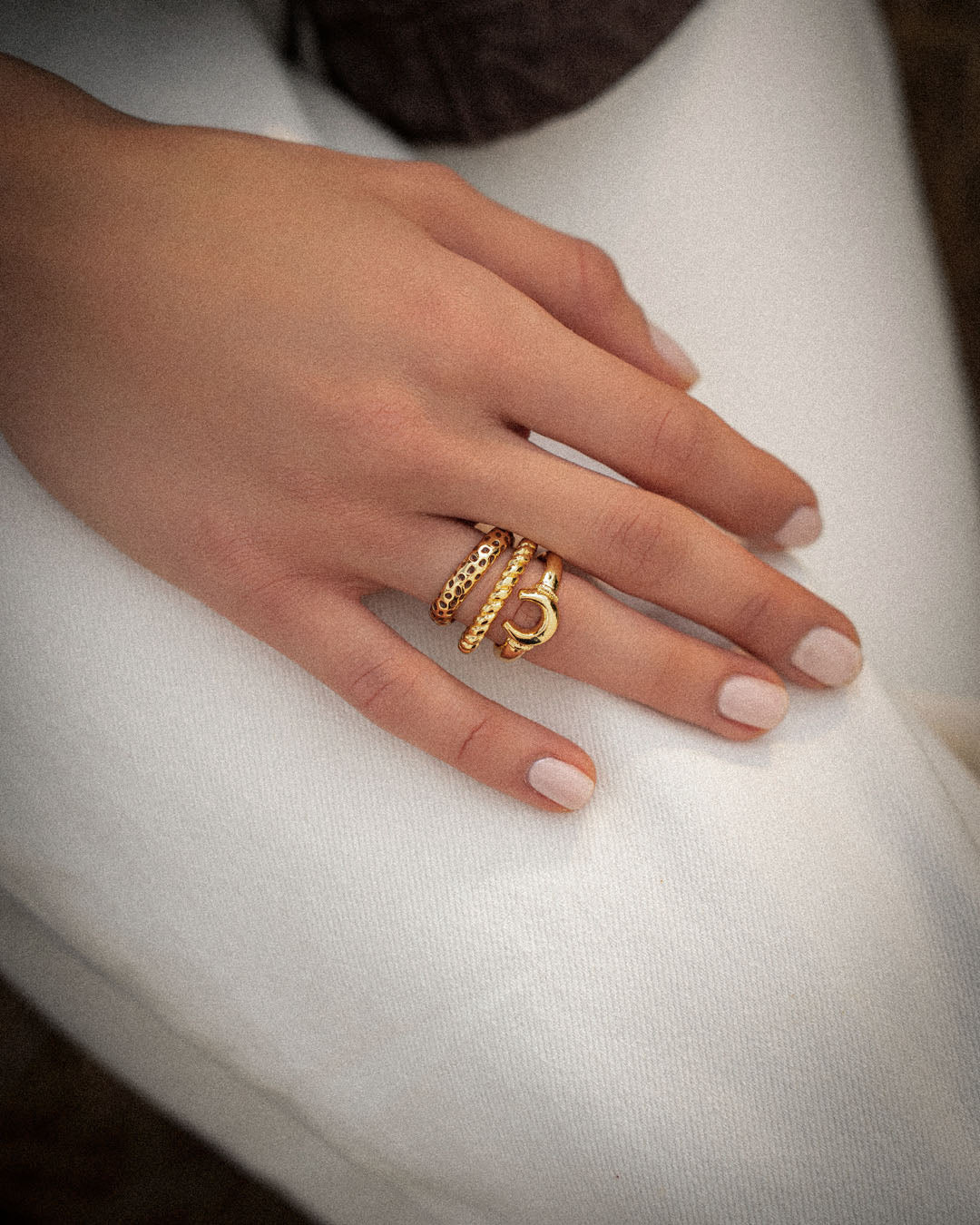 Set x 3 Anillos Animal Print