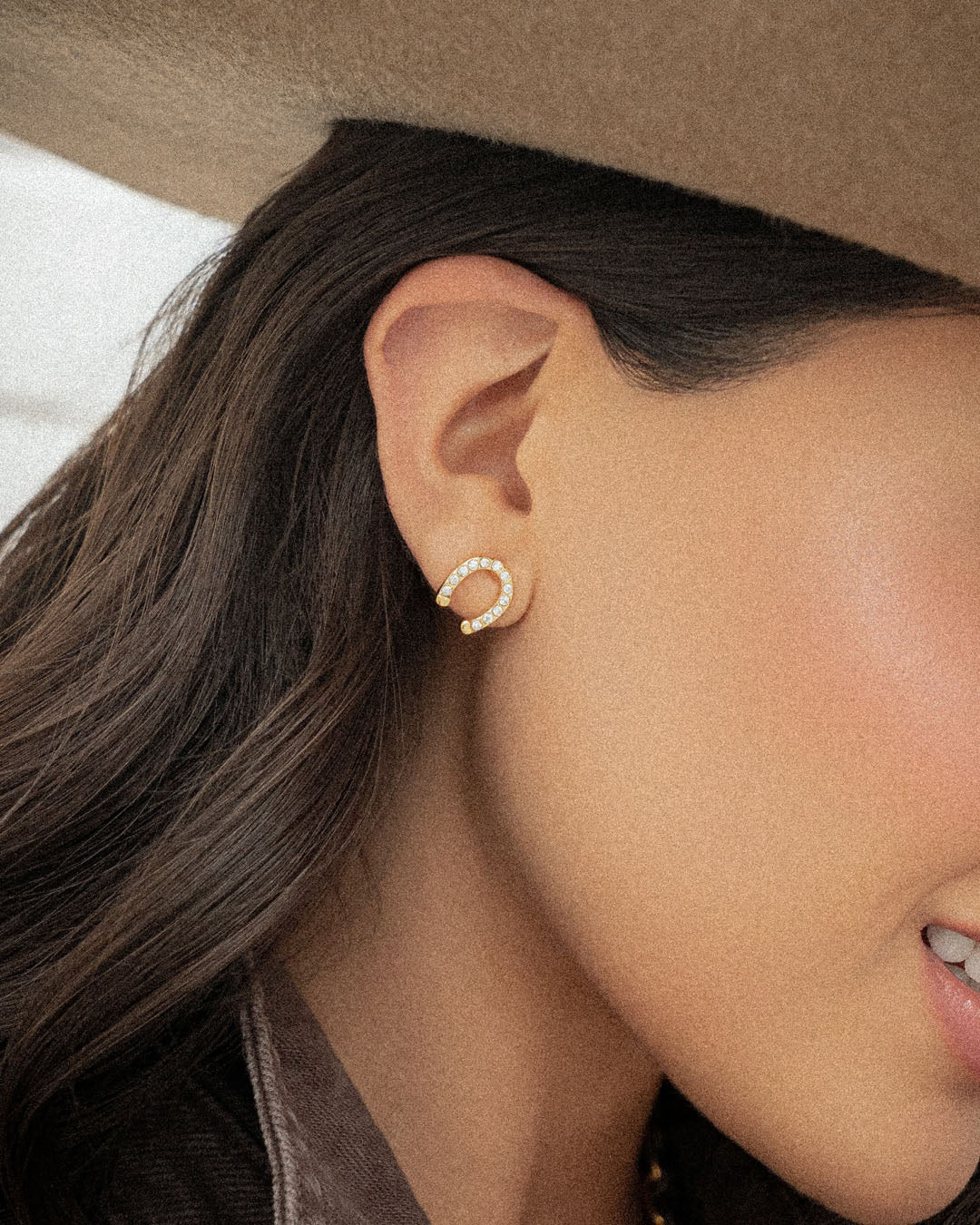Arete Herradura Cristales