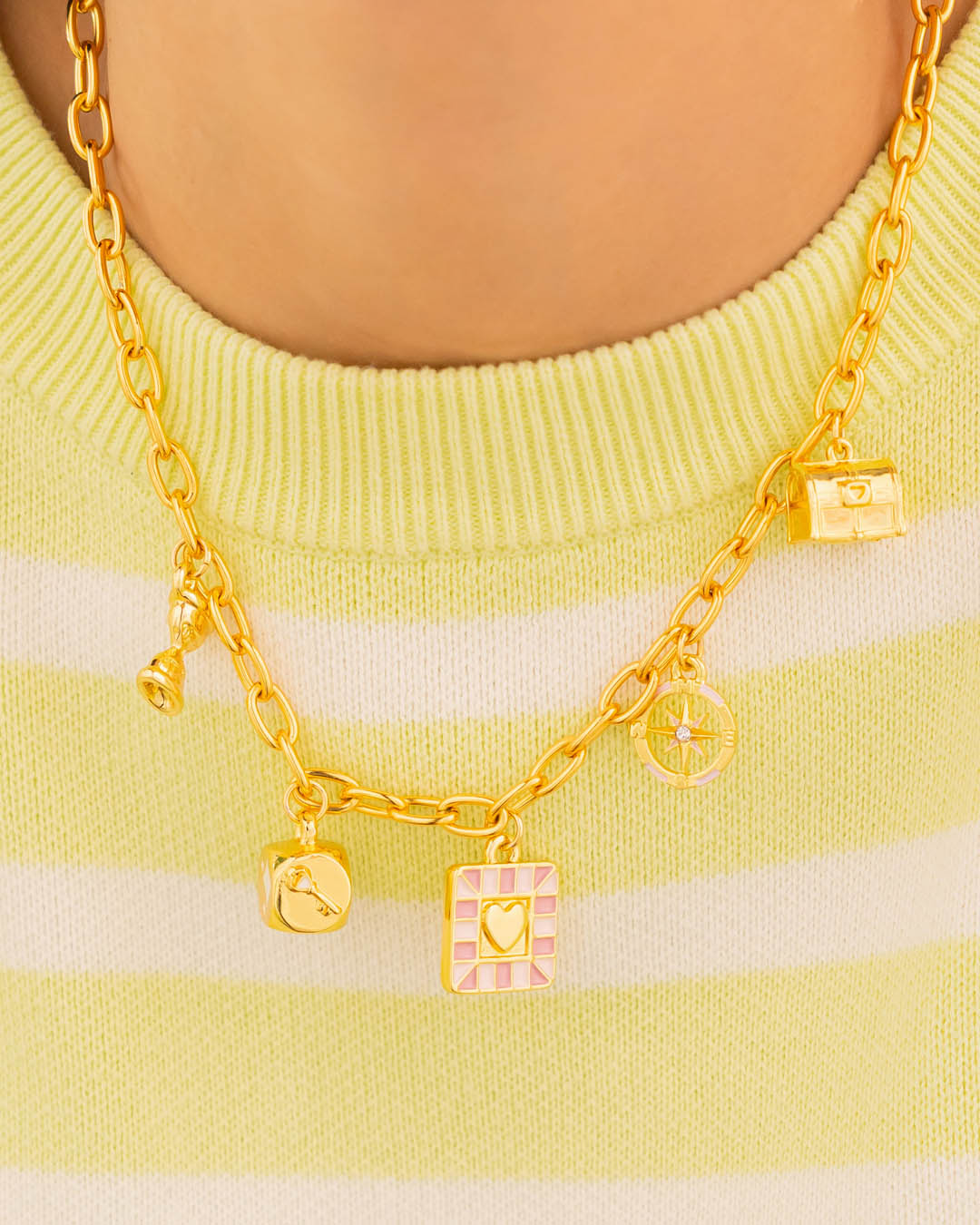 Collar Multicharms Juego De La Vida