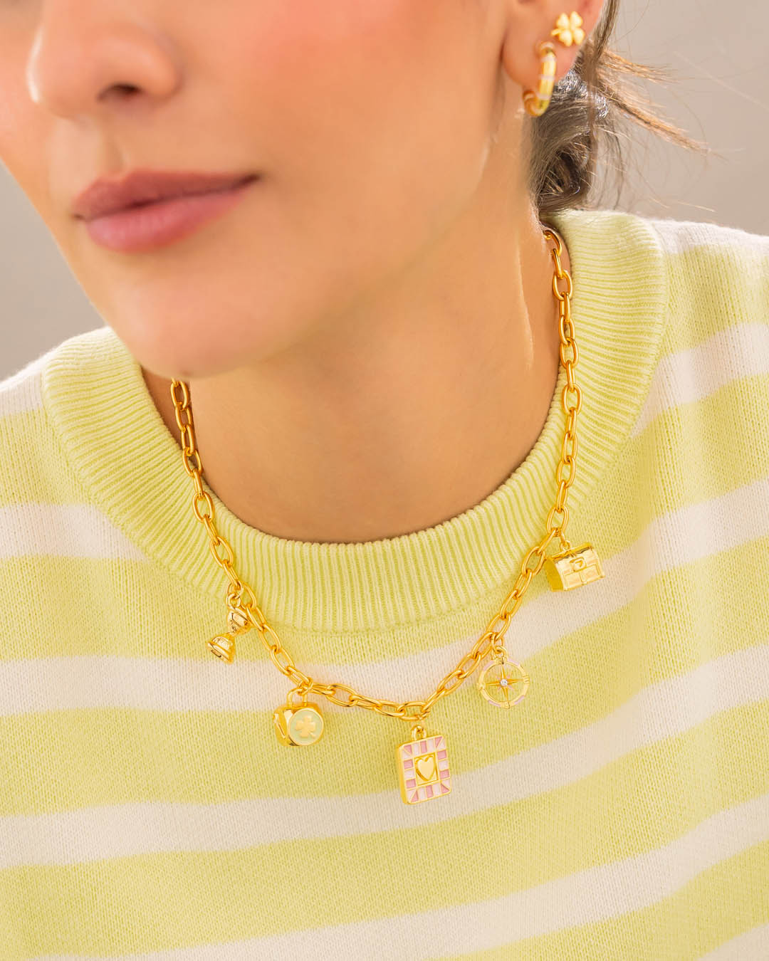 Collar Multicharms Juego De La Vida