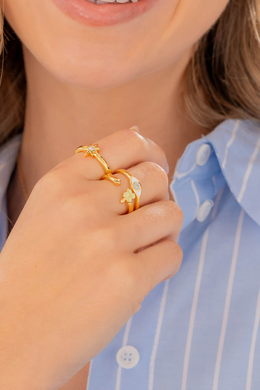 Set X3 Anillos Fortuna Talla 7