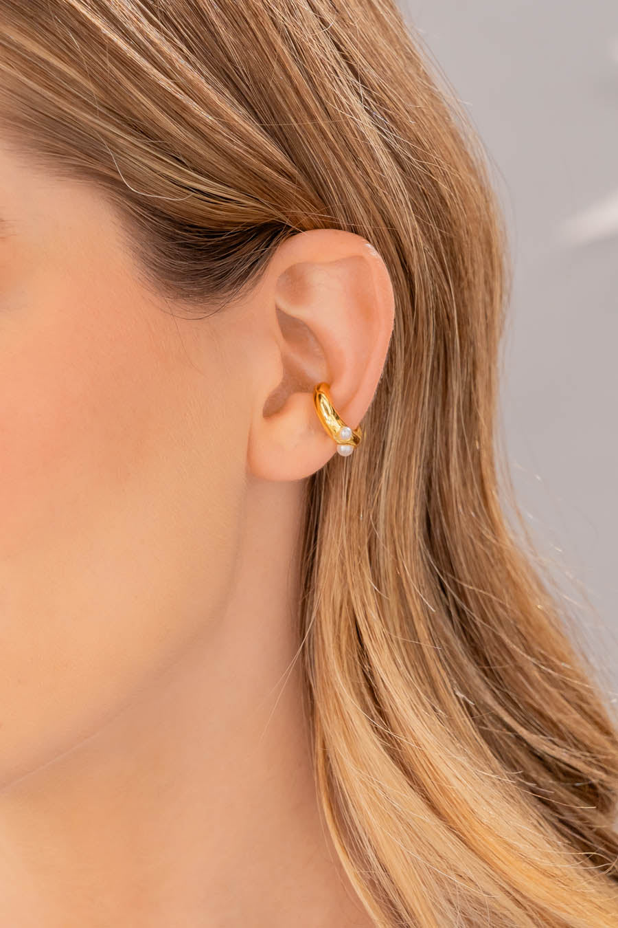 Earcuff Doble Perlas