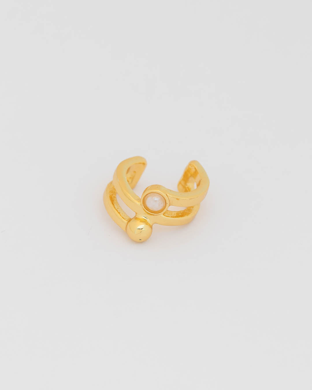 Earcuff Perla Oro