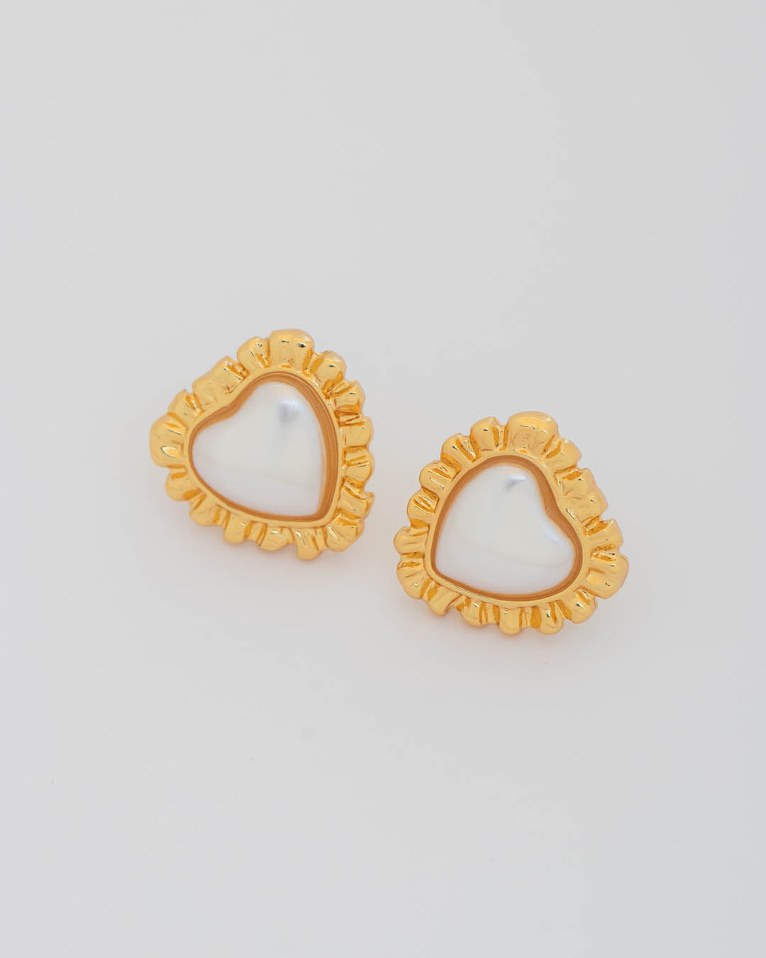 Aretes Corazón Perla Bolero