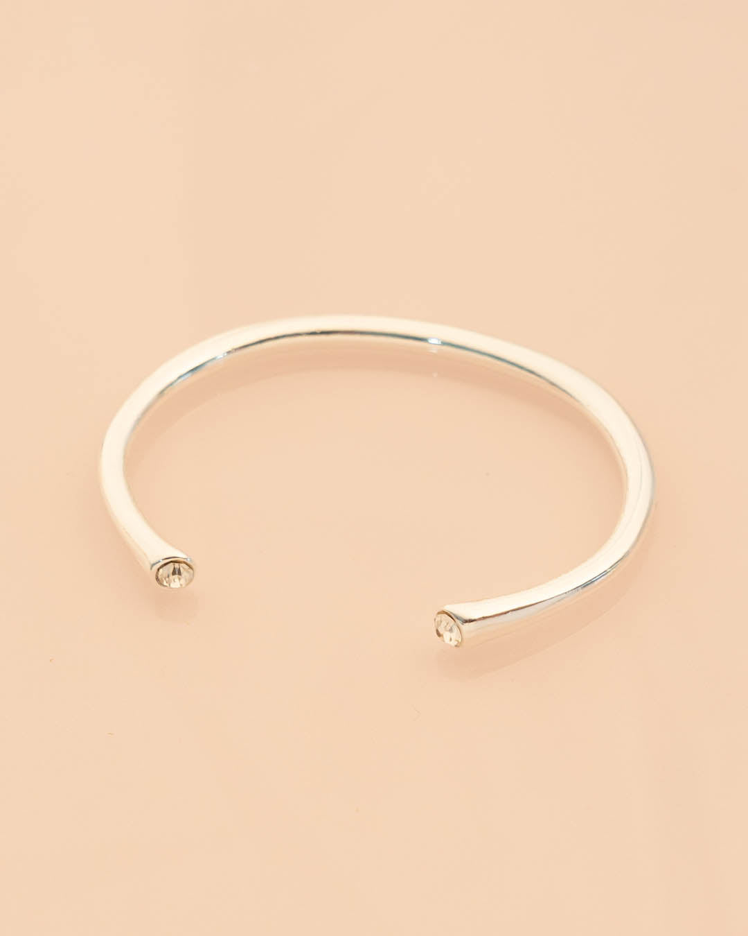 Brazalete Cristal Puntas Plata