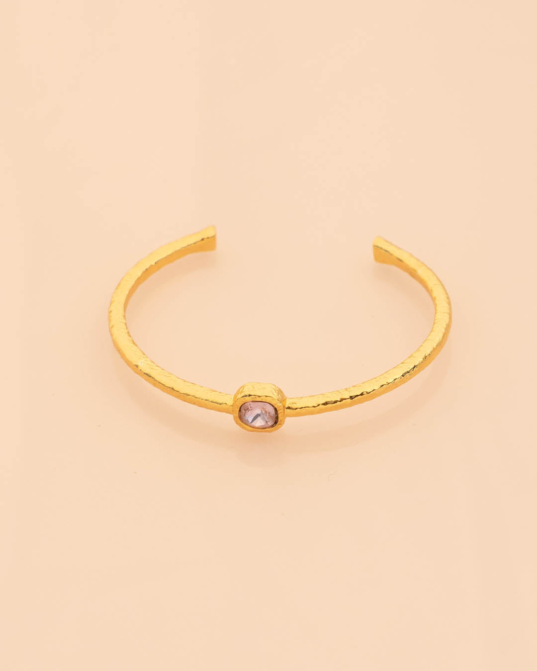 Brazalete Cristal Rosa Textura