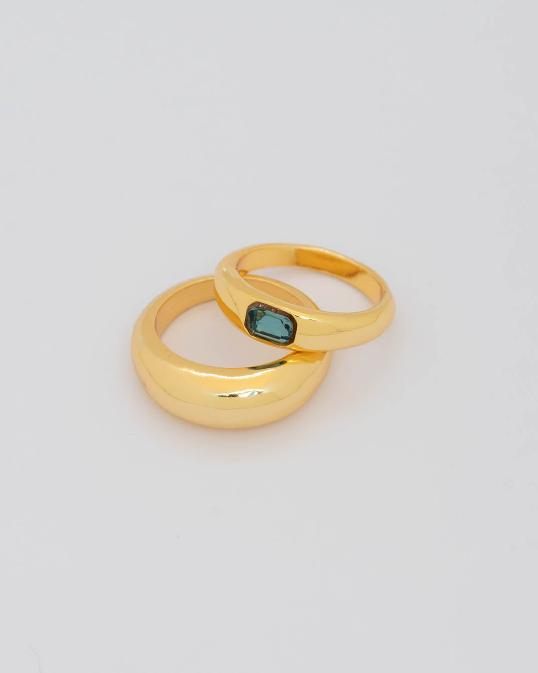 Set X2 Anillos Cristal Bold Talla 7