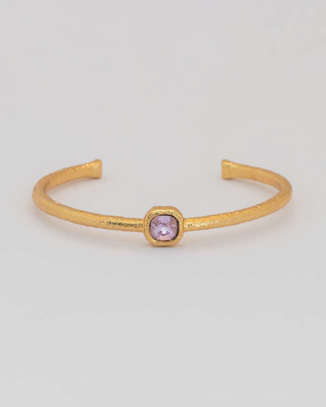 Brazalete Cristal Rosa Textura