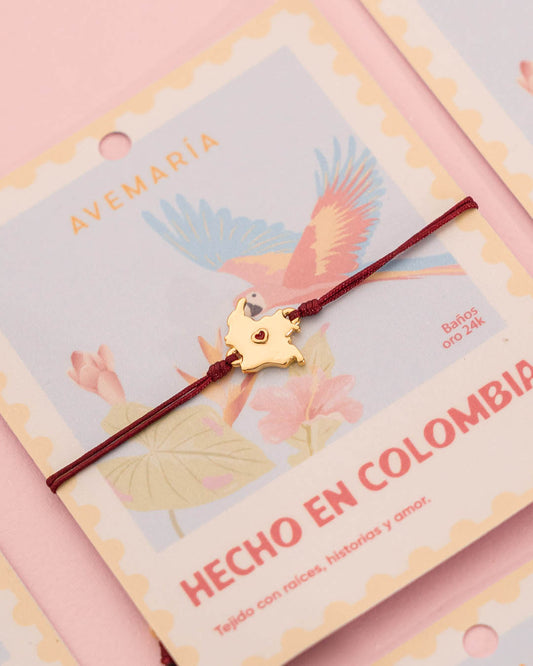 Pulsera mapa de Colombia
