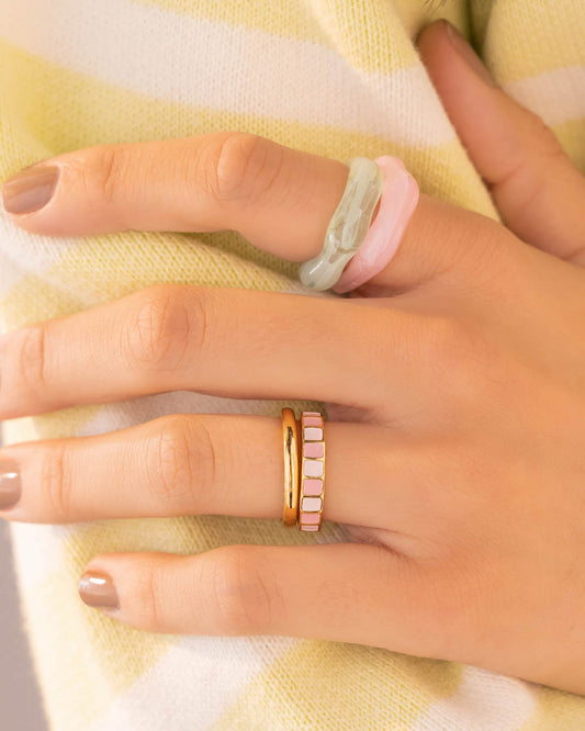 Set X4 Anillos Tablero De Colores