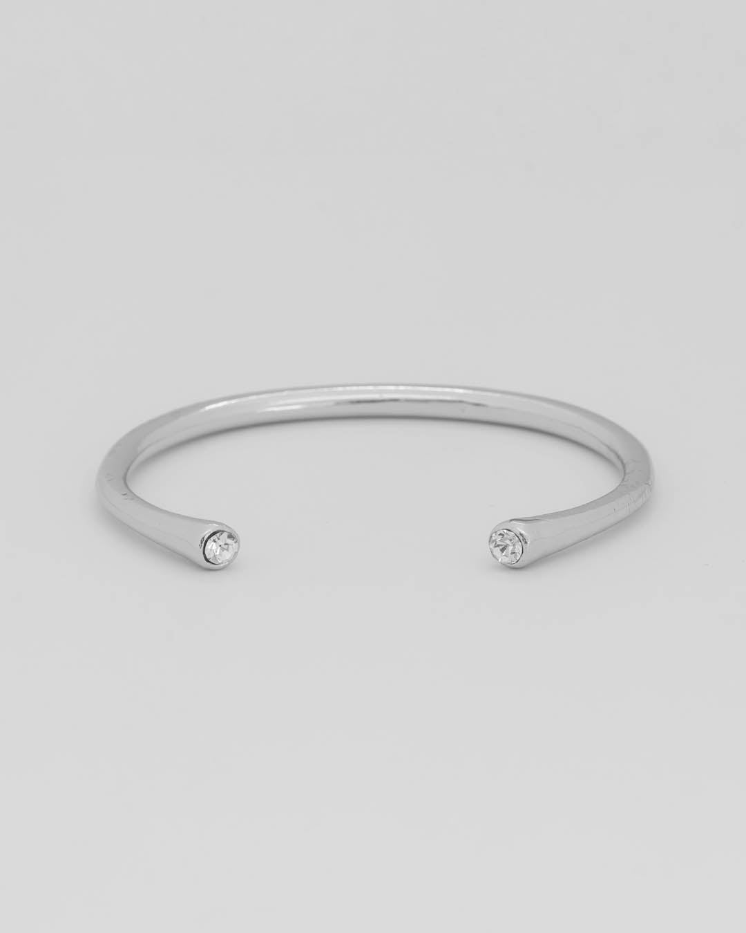 Brazalete Cristal Puntas Plata