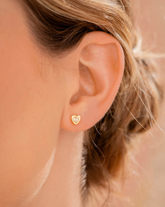 Aretes Corazón Mini Cristal