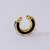 Earcuff Gold Pintado negro