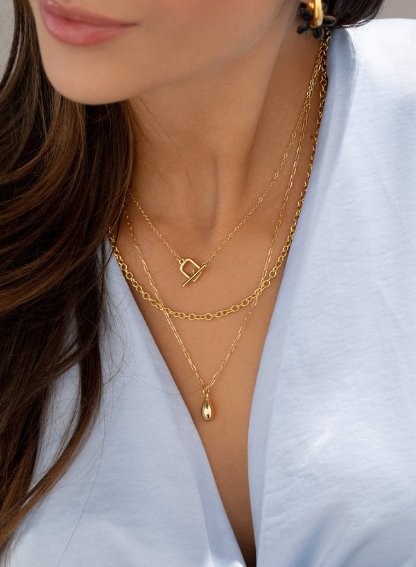 Set Collar Gota y Broche + Aretes