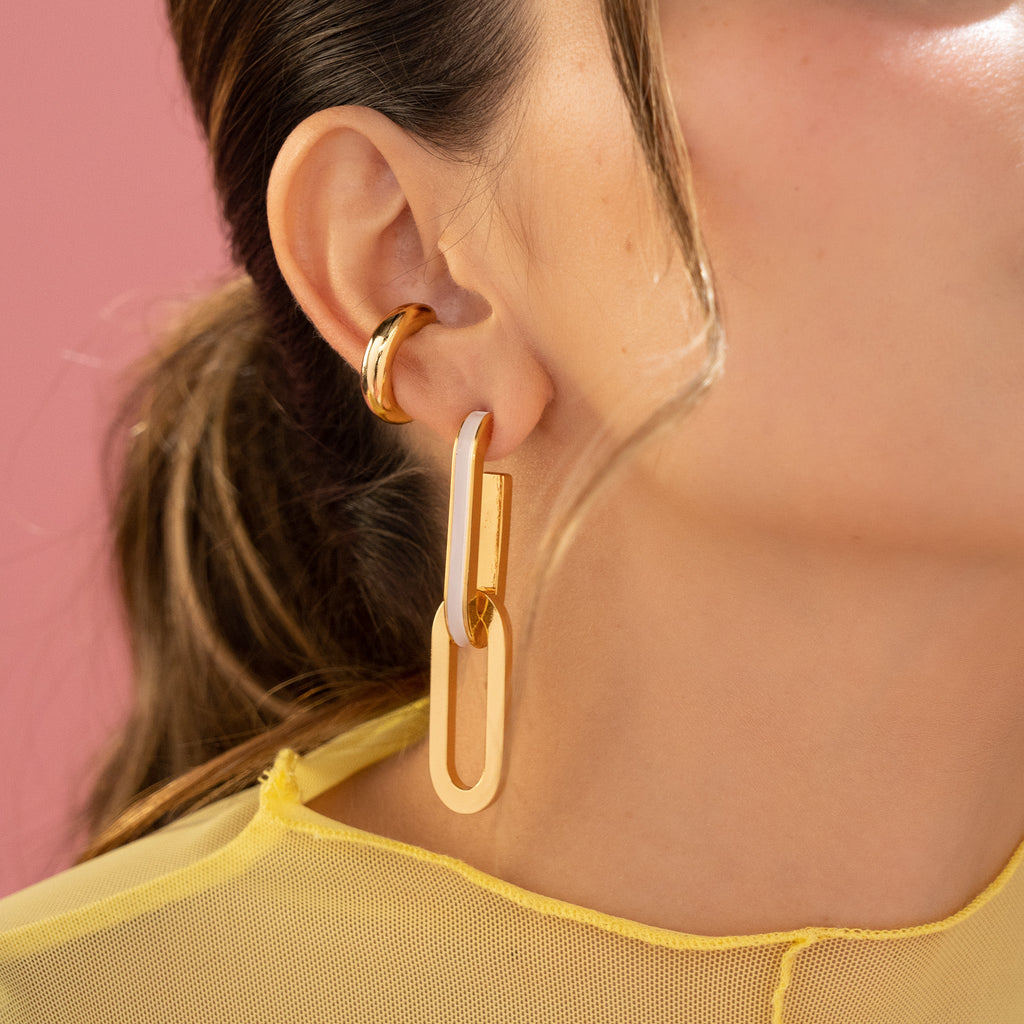 Aretes 2 En 1 Ovalos