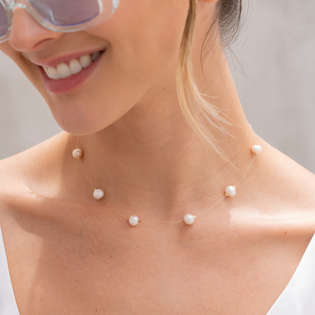 Choker De Perlas + Aretes