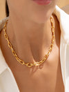 Choker + Aretes gold