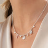 Collar Multicharms dijes marinos + Aretes