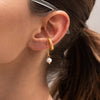 Earcuff Con Perla Y Cadena