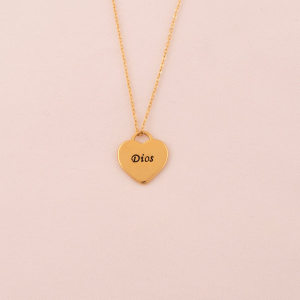 Collar Dios Te Amo + Empaque Especial