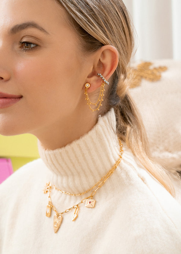 Set Arete Cuff 2 en 1 Cristal
