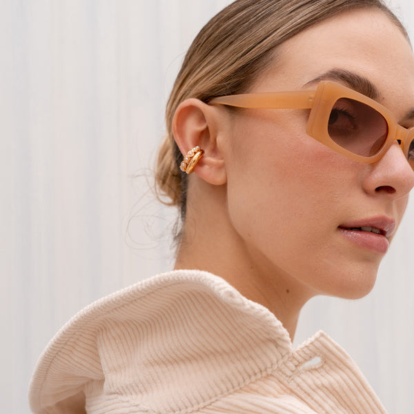 Set Ear Cuff x2 Basic Pearl