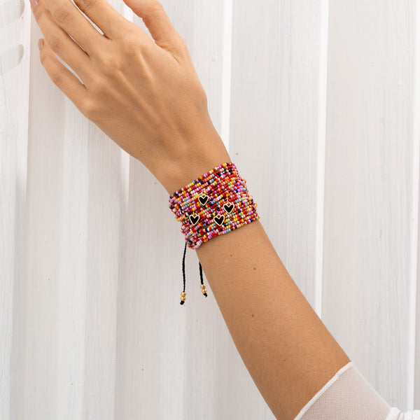 Pulsera Tejida + Aretes