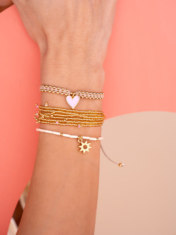 Set Pulseras Con Dijes Variados + Aretes