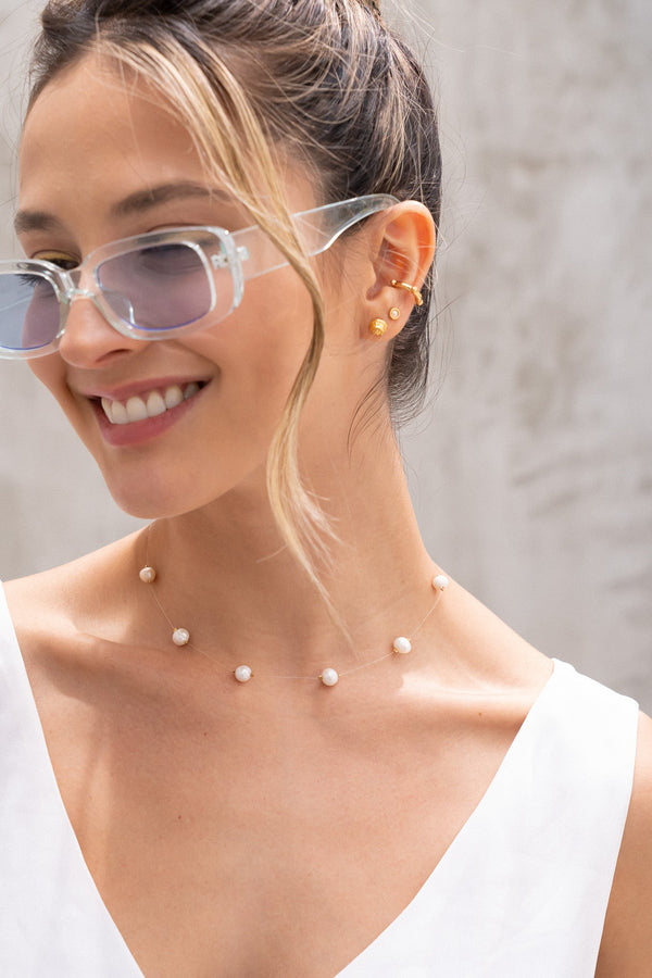 Choker De Perlas + Aretes