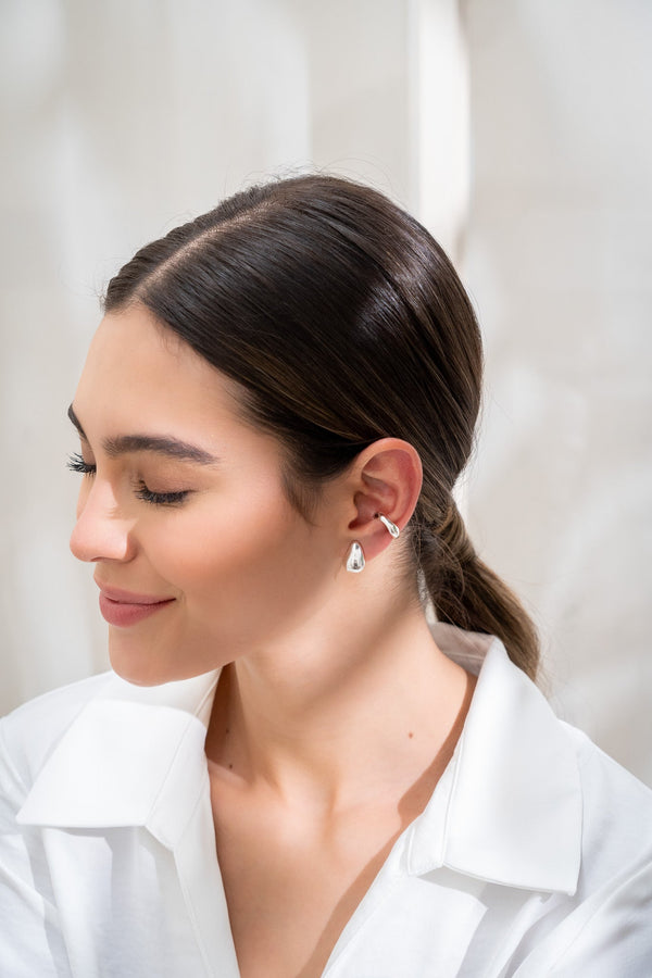 Set De 1 Par de Topos + 1 Earcuff