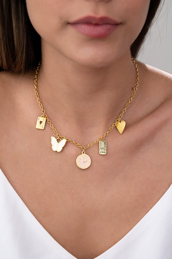Collar Multicharms Mariposa