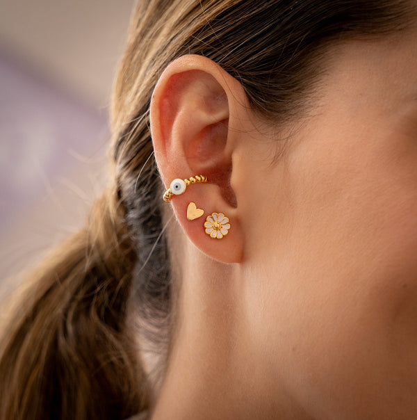 Set De 2 Pares De Topos Y 1 Earcuff