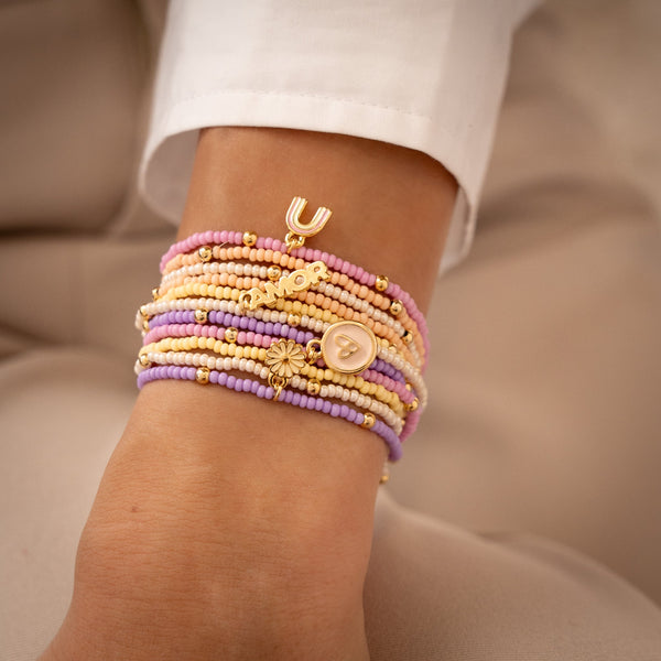 Set X11 Pulseras Vida Feliz + Aretes