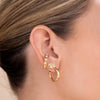 Set De 1 Par De Candongas 1 Par De Topos y 1 Earcuff