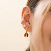 Set De 1 Par De Candongas + 1 Par de Topos y 1 Earcuff