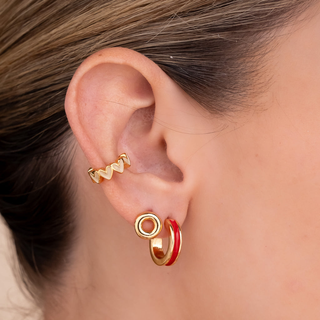 Set De 1 Par De Candongas 1 Par De Topos y 1 Earcuff