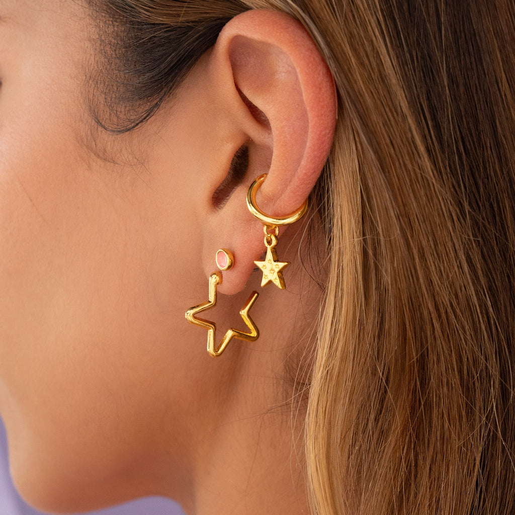 Set X3 Aretes Estrellasgold By Issa Vásquez