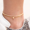 Tobillera Con Dije De Estrella + Aretes